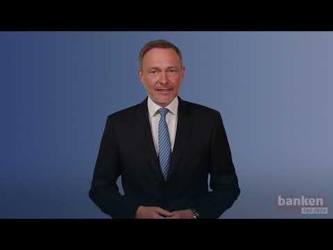 Bundesfinanzminister Christian Lindner auf dem Bankentag 2024 - Highlights seiner Videobotschaft