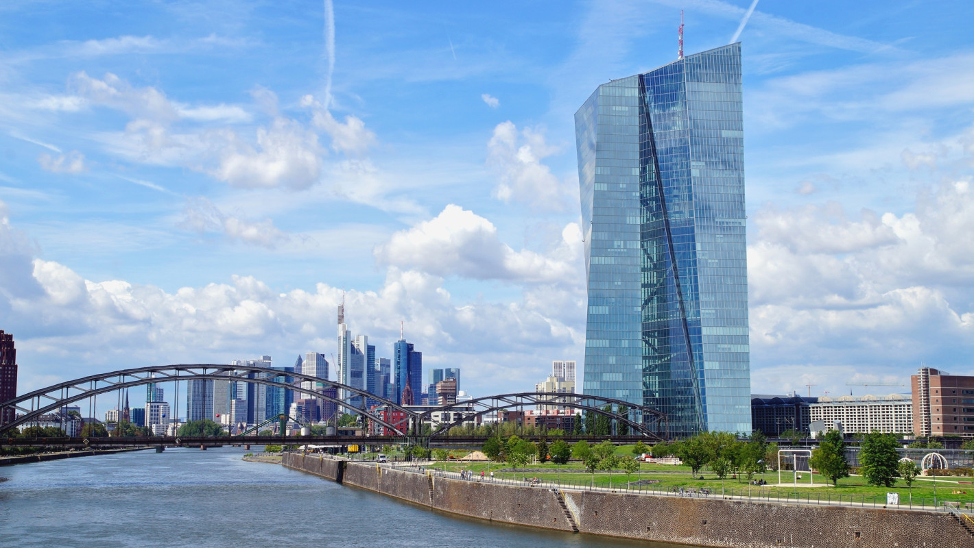Europäische Zentralbank in Frankfurt