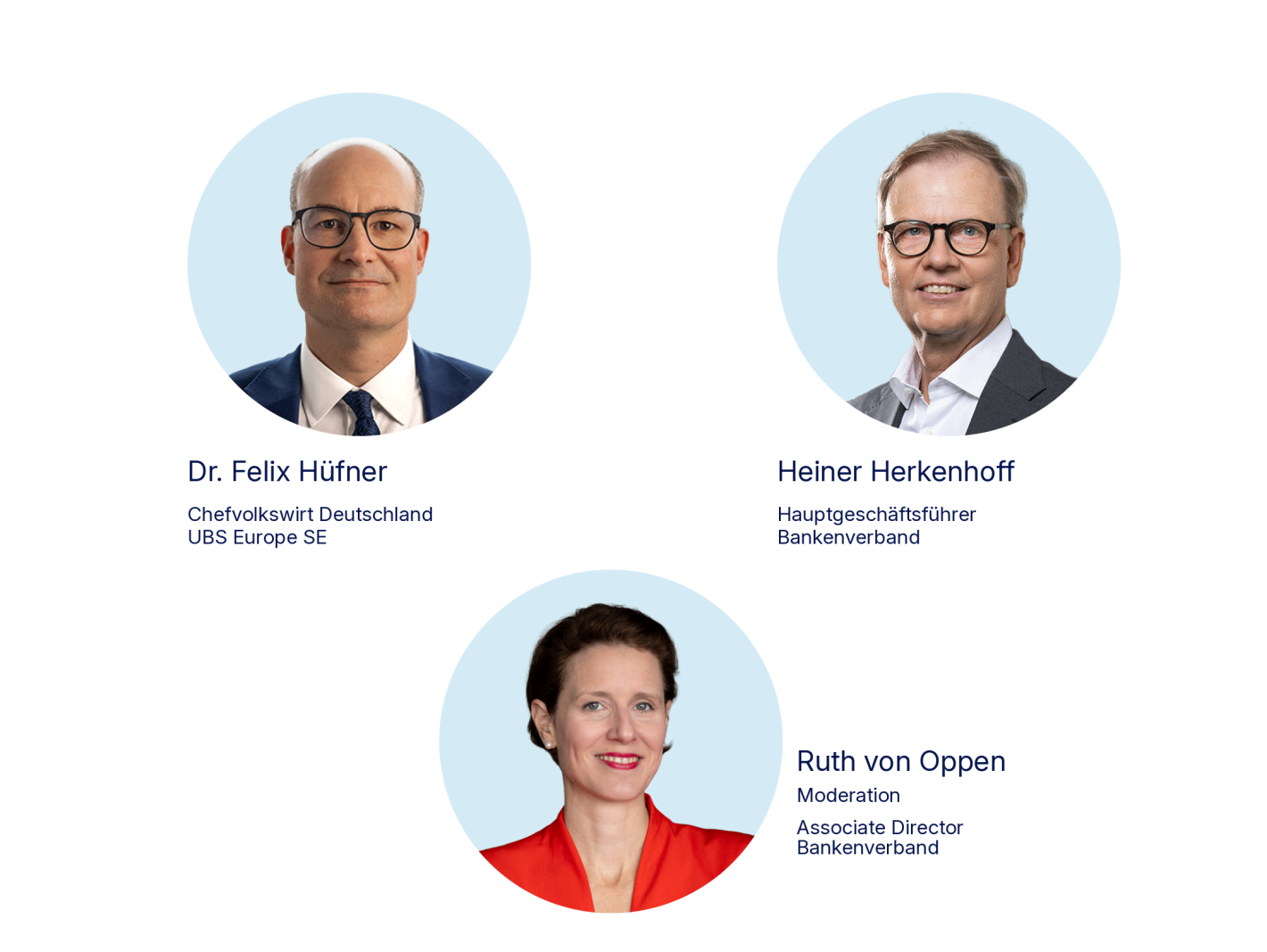 Gäste und Moderatorin