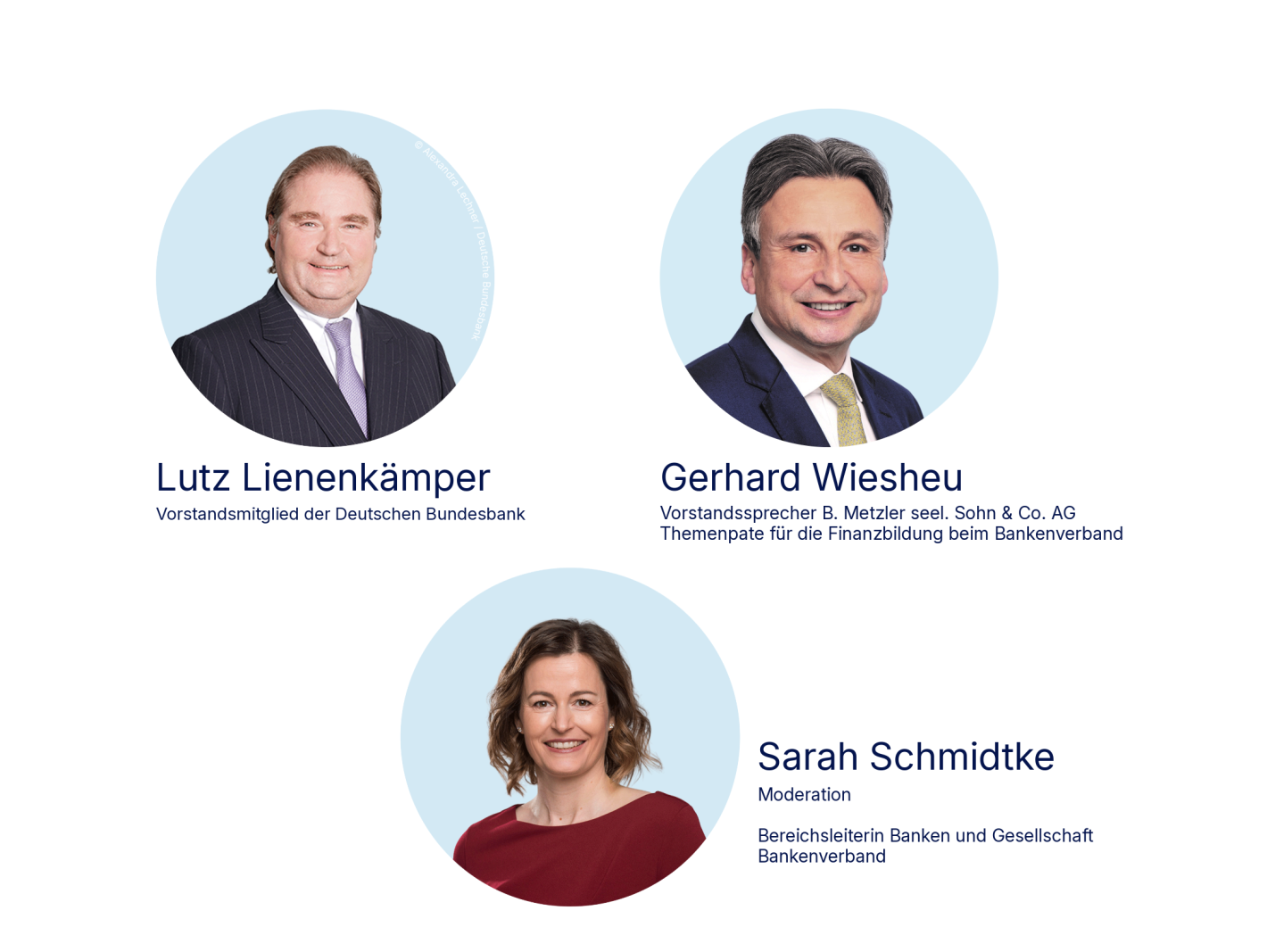 Gäste und Moderatorin