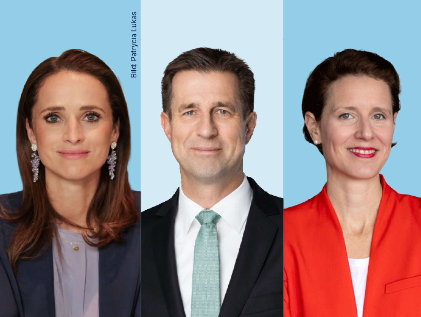 Moderatorin und Gäste
