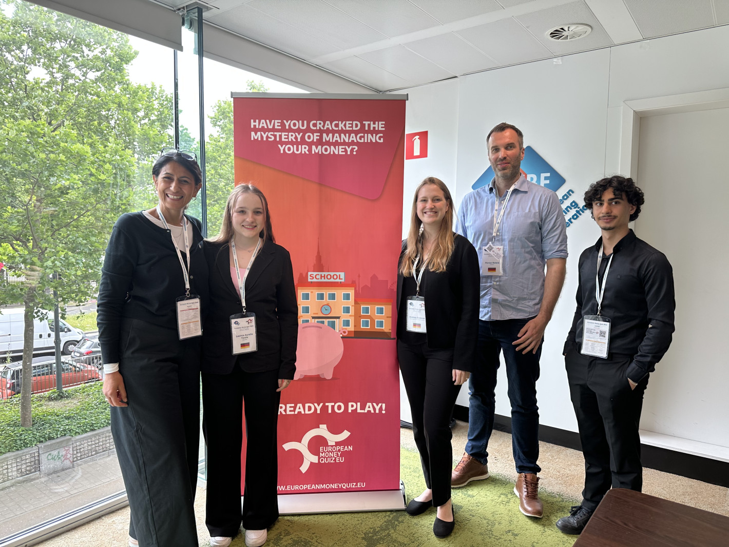 v.l.n.r. Sibel Balaban-Ströh, Lavinia, Andrea Grabner, Florian Roters, Harun