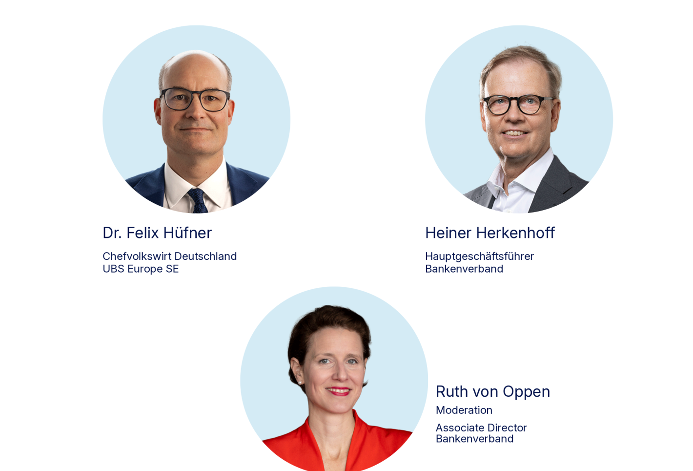 Gäste und Moderatorin