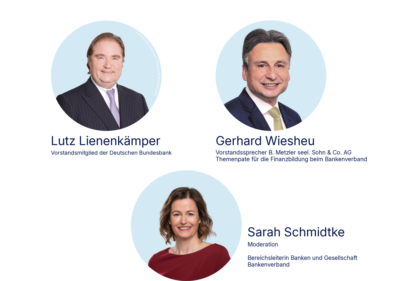 Gäste und Moderatorin