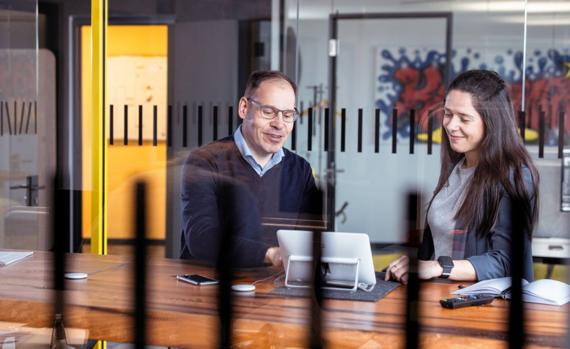 Besprechung im Bankenverband